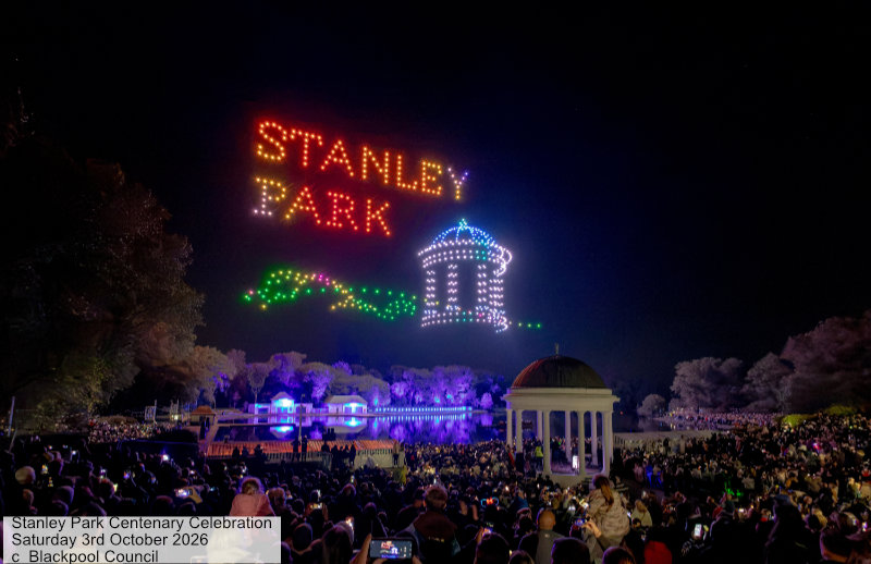 Stanley Park Centenary Drone Show, Blackpool